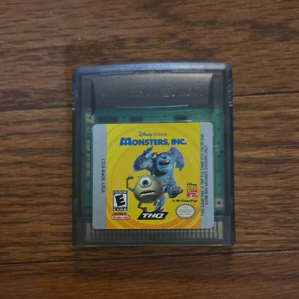 Nintendo Game Boy Color Game Cartridge - Monsters, Inc.